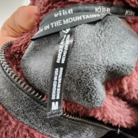 Kuhl Women's Flight Jacket Italian Fleece Hooded Pockets Thumb Loops Size M - Picture 14 of 16